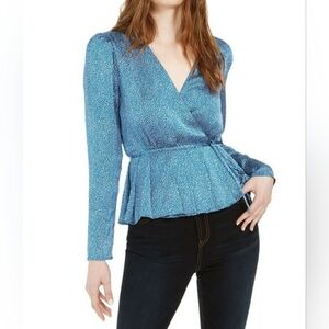 Leyden Pleated Hem Wrap Top | Size Medium - NWT